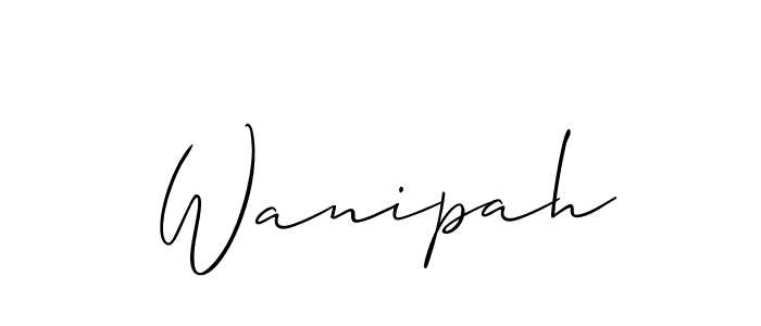 You can use this online signature creator to create a handwritten signature for the name Wanipah. This is the best online autograph maker. Wanipah signature style 2 images and pictures png