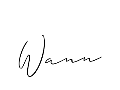 It looks lik you need a new signature style for name Wann. Design unique handwritten (Allison_Script) signature with our free signature maker in just a few clicks. Wann signature style 2 images and pictures png