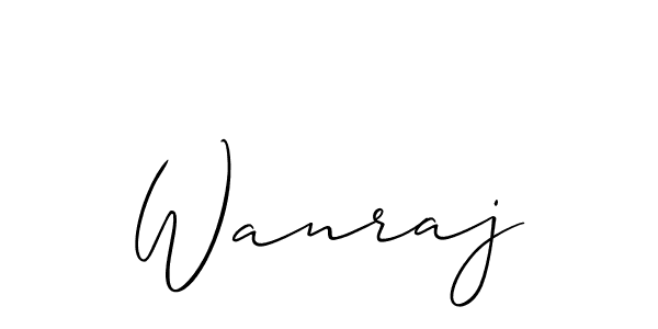 You can use this online signature creator to create a handwritten signature for the name Wanraj. This is the best online autograph maker. Wanraj signature style 2 images and pictures png