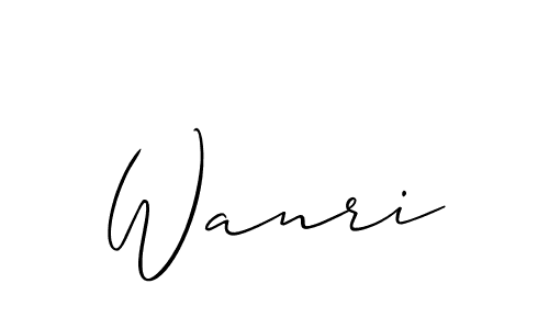 Make a beautiful signature design for name Wanri. Use this online signature maker to create a handwritten signature for free. Wanri signature style 2 images and pictures png