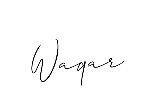 You should practise on your own different ways (Allison_Script) to write your name (Waqar) in signature. don't let someone else do it for you. Waqar signature style 2 images and pictures png