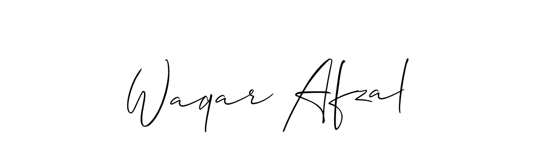 if you are searching for the best signature style for your name Waqar Afzal. so please give up your signature search. here we have designed multiple signature styles  using Allison_Script. Waqar Afzal signature style 2 images and pictures png