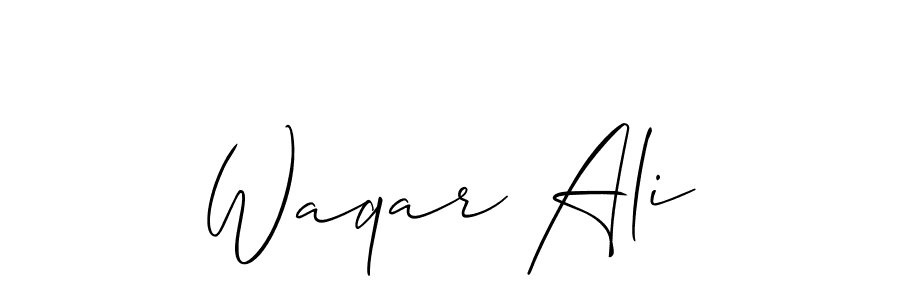 Here are the top 10 professional signature styles for the name Waqar Ali. These are the best autograph styles you can use for your name. Waqar Ali signature style 2 images and pictures png