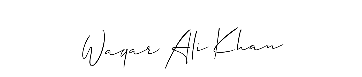 You can use this online signature creator to create a handwritten signature for the name Waqar Ali Khan. This is the best online autograph maker. Waqar Ali Khan signature style 2 images and pictures png