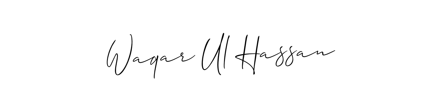 Make a beautiful signature design for name Waqar Ul Hassan. Use this online signature maker to create a handwritten signature for free. Waqar Ul Hassan signature style 2 images and pictures png