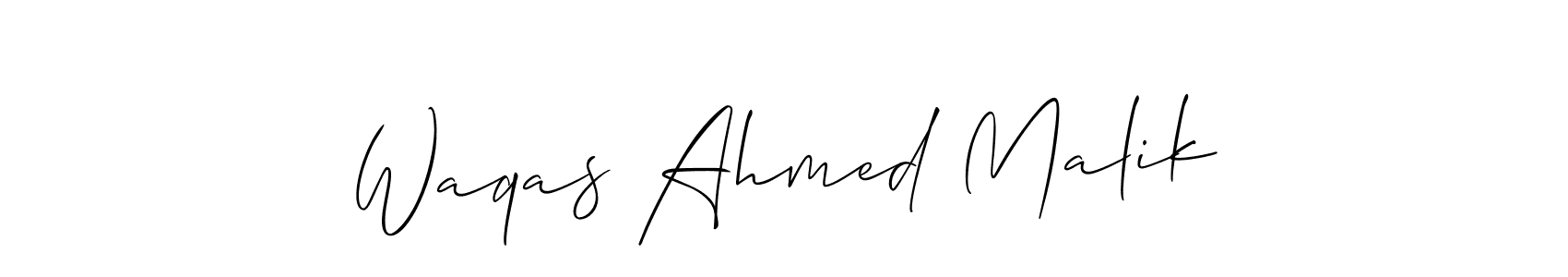 Here are the top 10 professional signature styles for the name Waqas Ahmed Malik. These are the best autograph styles you can use for your name. Waqas Ahmed Malik signature style 2 images and pictures png