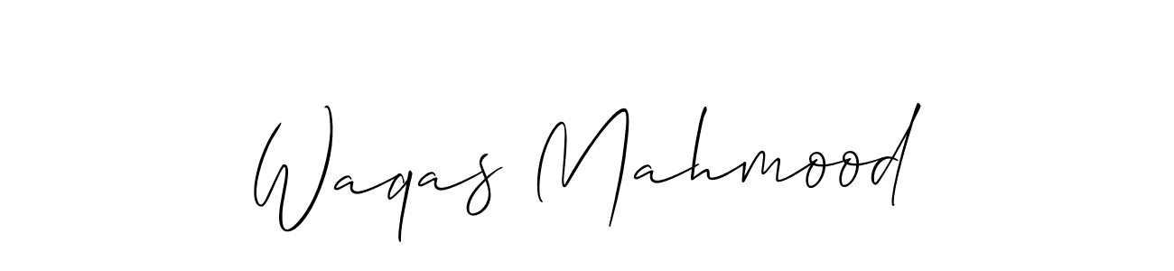 Design your own signature with our free online signature maker. With this signature software, you can create a handwritten (Allison_Script) signature for name Waqas Mahmood. Waqas Mahmood signature style 2 images and pictures png