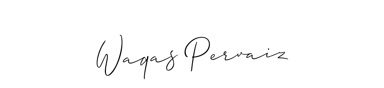This is the best signature style for the Waqas Pervaiz name. Also you like these signature font (Allison_Script). Mix name signature. Waqas Pervaiz signature style 2 images and pictures png