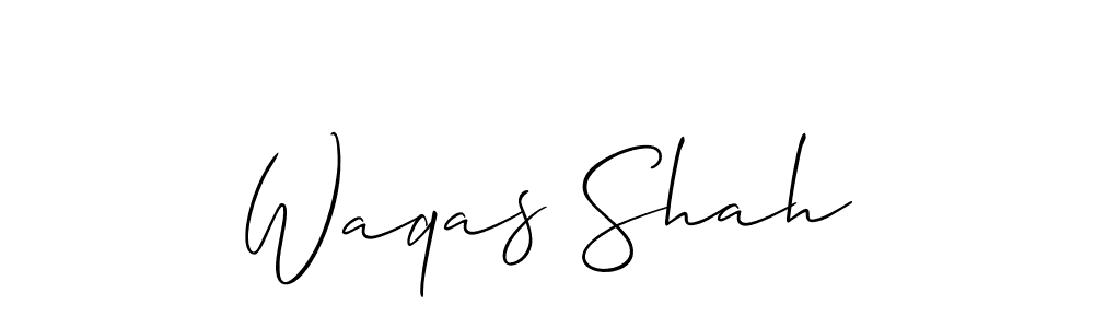 Make a beautiful signature design for name Waqas Shah. Use this online signature maker to create a handwritten signature for free. Waqas Shah signature style 2 images and pictures png
