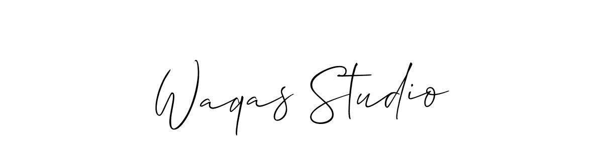 It looks lik you need a new signature style for name Waqas Studio. Design unique handwritten (Allison_Script) signature with our free signature maker in just a few clicks. Waqas Studio signature style 2 images and pictures png