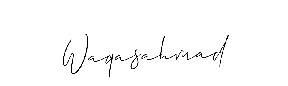 Allison_Script is a professional signature style that is perfect for those who want to add a touch of class to their signature. It is also a great choice for those who want to make their signature more unique. Get Waqasahmad name to fancy signature for free. Waqasahmad signature style 2 images and pictures png