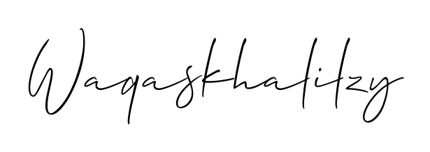 Practice writing Waqaskhalilzy with the flow of Allison_Script lettering. A fantastic source of inspiration for developing your personal signature style. Waqaskhalilzy signature style 2 images and pictures png