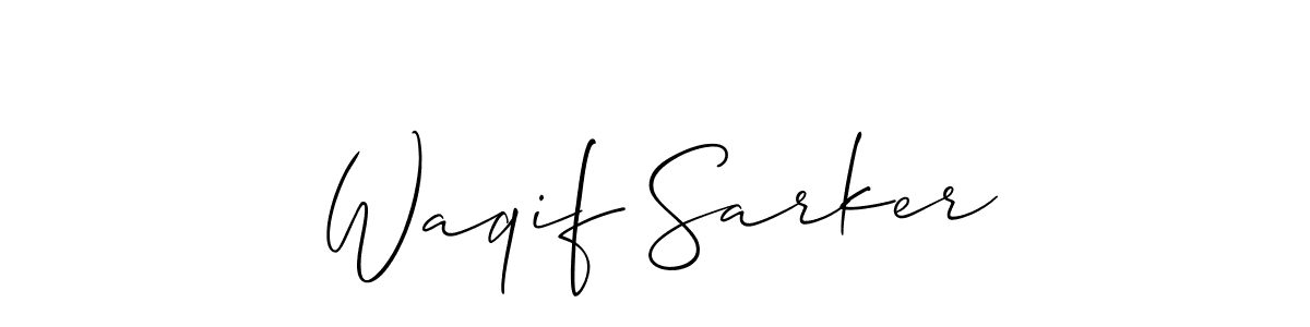Make a short Waqif Sarker signature style. Manage your documents anywhere anytime using Allison_Script. Create and add eSignatures, submit forms, share and send files easily. Waqif Sarker signature style 2 images and pictures png