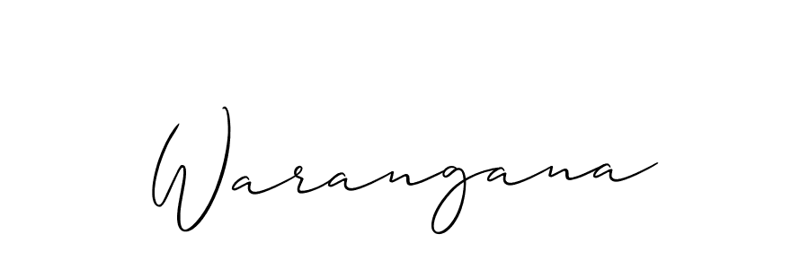 You should practise on your own different ways (Allison_Script) to write your name (Warangana) in signature. don't let someone else do it for you. Warangana signature style 2 images and pictures png