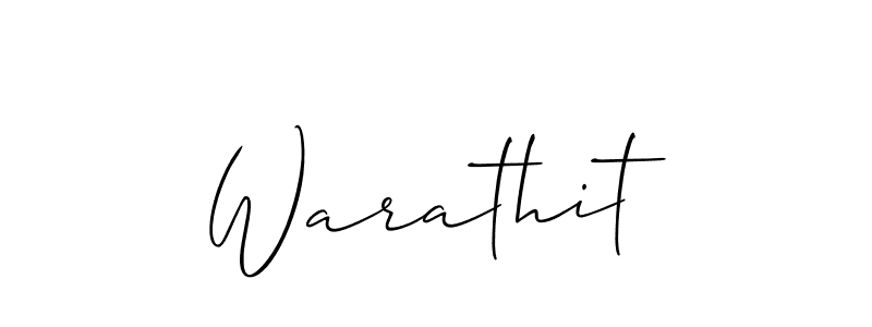 Create a beautiful signature design for name Warathit. With this signature (Allison_Script) fonts, you can make a handwritten signature for free. Warathit signature style 2 images and pictures png