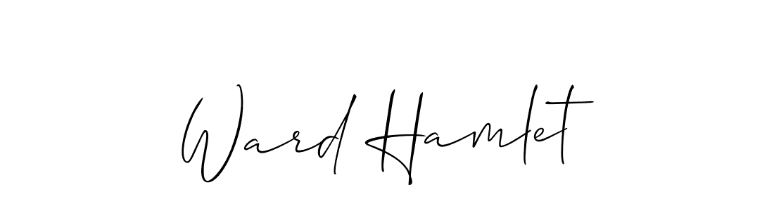 Similarly Allison_Script is the best handwritten signature design. Signature creator online .You can use it as an online autograph creator for name Ward Hamlet. Ward Hamlet signature style 2 images and pictures png