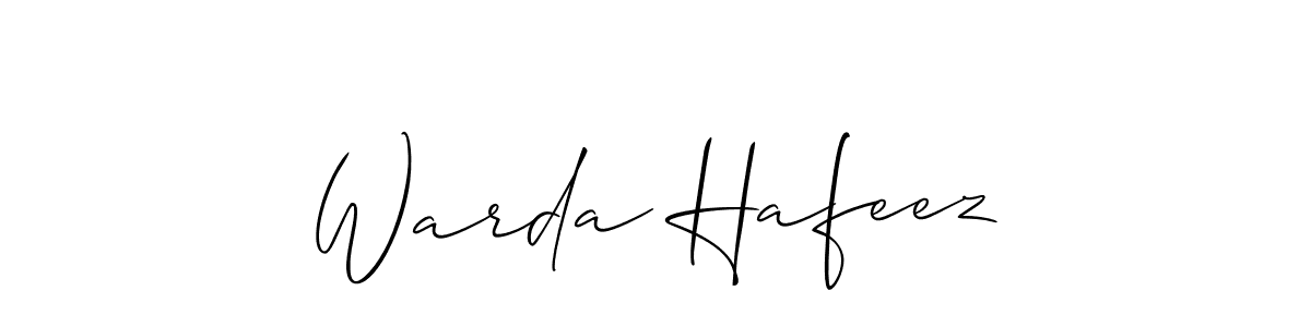 Make a beautiful signature design for name Warda Hafeez. Use this online signature maker to create a handwritten signature for free. Warda Hafeez signature style 2 images and pictures png