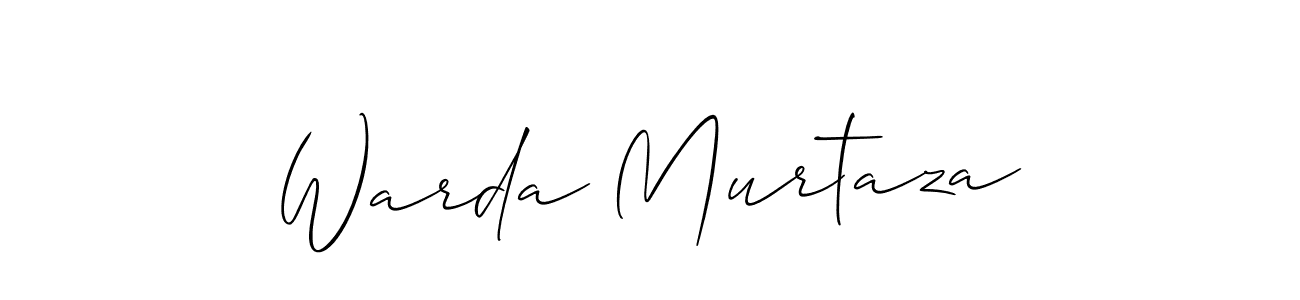 Best and Professional Signature Style for Warda Murtaza. Allison_Script Best Signature Style Collection. Warda Murtaza signature style 2 images and pictures png