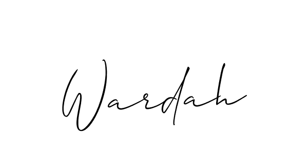 This is the best signature style for the Wardah name. Also you like these signature font (Allison_Script). Mix name signature. Wardah signature style 2 images and pictures png