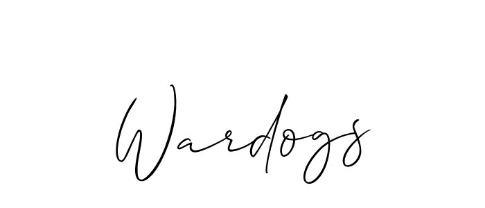 Similarly Allison_Script is the best handwritten signature design. Signature creator online .You can use it as an online autograph creator for name Wardogs. Wardogs signature style 2 images and pictures png