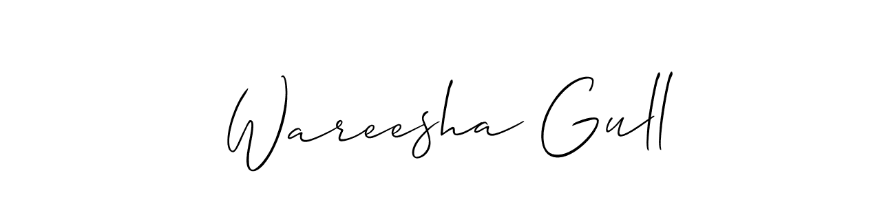 Similarly Allison_Script is the best handwritten signature design. Signature creator online .You can use it as an online autograph creator for name Wareesha Gull. Wareesha Gull signature style 2 images and pictures png