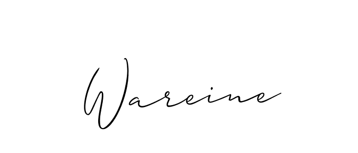 if you are searching for the best signature style for your name Wareine. so please give up your signature search. here we have designed multiple signature styles  using Allison_Script. Wareine signature style 2 images and pictures png