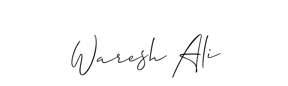Design your own signature with our free online signature maker. With this signature software, you can create a handwritten (Allison_Script) signature for name Waresh Ali. Waresh Ali signature style 2 images and pictures png