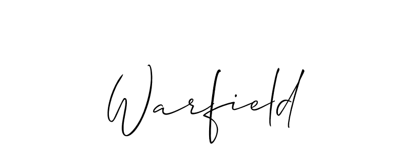 Allison_Script is a professional signature style that is perfect for those who want to add a touch of class to their signature. It is also a great choice for those who want to make their signature more unique. Get Warfield name to fancy signature for free. Warfield signature style 2 images and pictures png