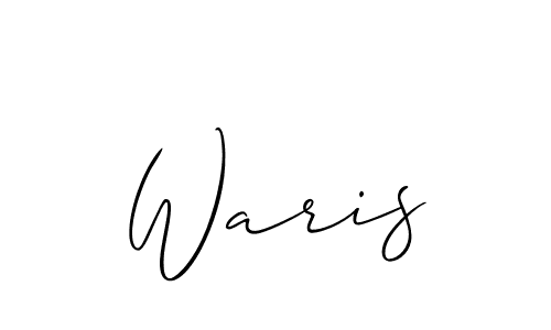 How to Draw Waris signature style? Allison_Script is a latest design signature styles for name Waris. Waris signature style 2 images and pictures png