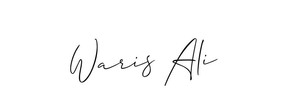 Also we have Waris Ali name is the best signature style. Create professional handwritten signature collection using Allison_Script autograph style. Waris Ali signature style 2 images and pictures png