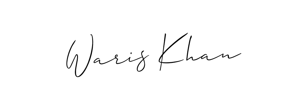 How to Draw Waris Khan signature style? Allison_Script is a latest design signature styles for name Waris Khan. Waris Khan signature style 2 images and pictures png