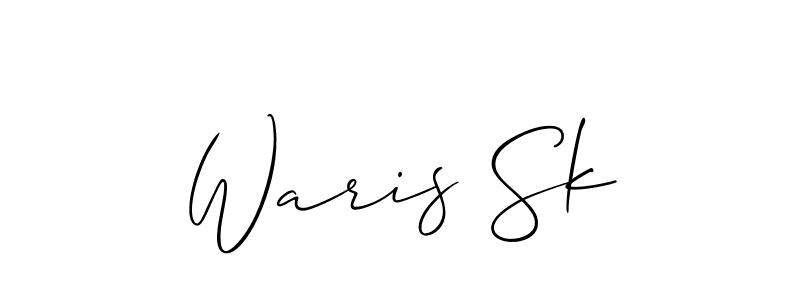 You can use this online signature creator to create a handwritten signature for the name Waris Sk. This is the best online autograph maker. Waris Sk signature style 2 images and pictures png
