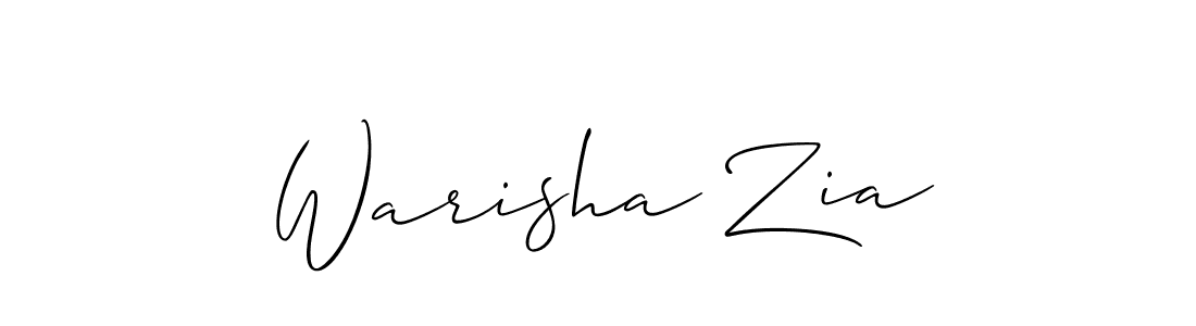 You should practise on your own different ways (Allison_Script) to write your name (Warisha Zia) in signature. don't let someone else do it for you. Warisha Zia signature style 2 images and pictures png