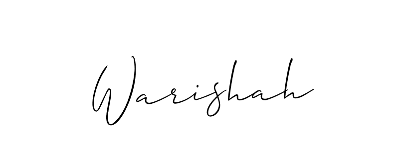 Also You can easily find your signature by using the search form. We will create Warishah name handwritten signature images for you free of cost using Allison_Script sign style. Warishah signature style 2 images and pictures png