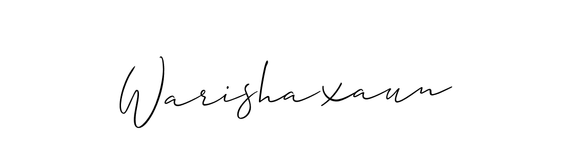 Allison_Script is a professional signature style that is perfect for those who want to add a touch of class to their signature. It is also a great choice for those who want to make their signature more unique. Get Warishaxaun name to fancy signature for free. Warishaxaun signature style 2 images and pictures png