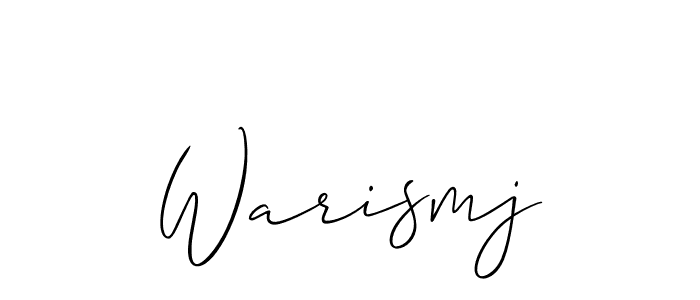 Once you've used our free online signature maker to create your best signature Allison_Script style, it's time to enjoy all of the benefits that Warismj name signing documents. Warismj signature style 2 images and pictures png