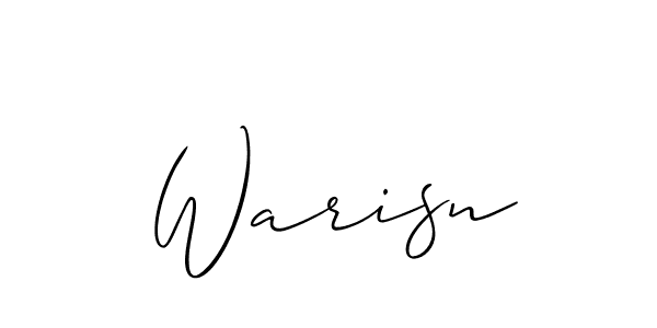 Once you've used our free online signature maker to create your best signature Allison_Script style, it's time to enjoy all of the benefits that Warisn name signing documents. Warisn signature style 2 images and pictures png