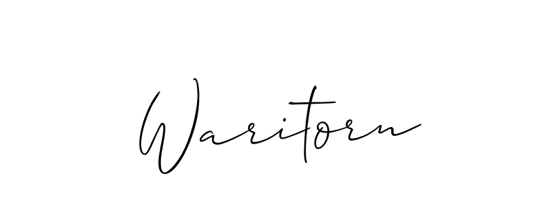 Also You can easily find your signature by using the search form. We will create Waritorn name handwritten signature images for you free of cost using Allison_Script sign style. Waritorn signature style 2 images and pictures png