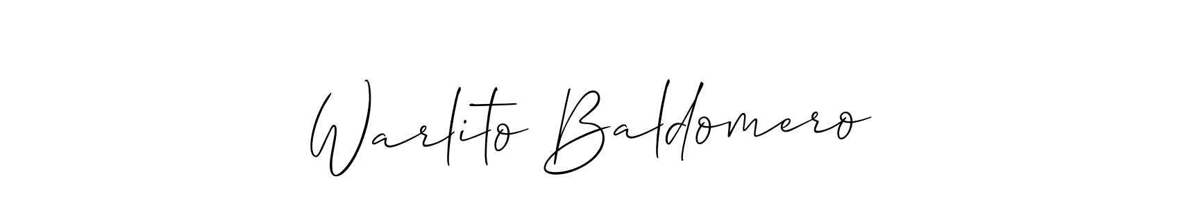 Here are the top 10 professional signature styles for the name Warlito Baldomero. These are the best autograph styles you can use for your name. Warlito Baldomero signature style 2 images and pictures png