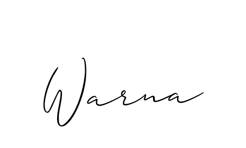 How to make Warna name signature. Use Allison_Script style for creating short signs online. This is the latest handwritten sign. Warna signature style 2 images and pictures png