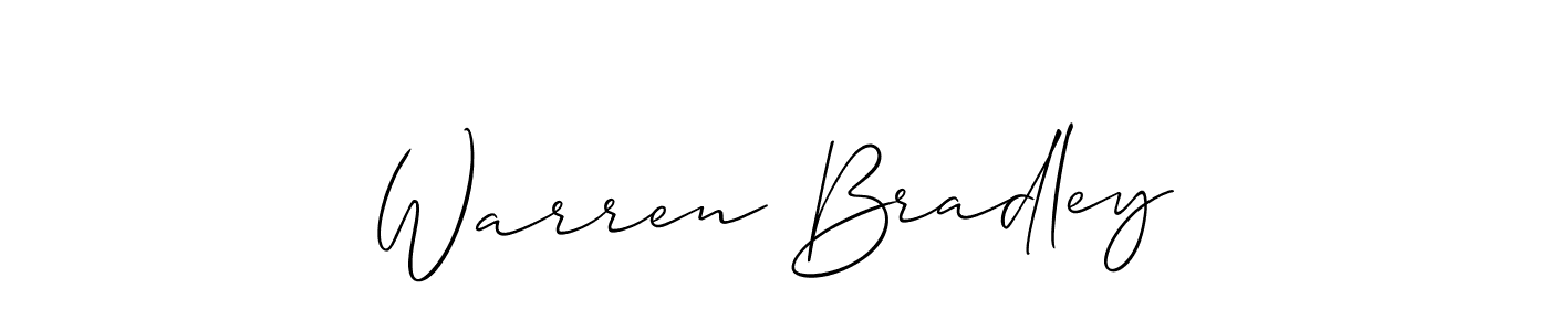 Design your own signature with our free online signature maker. With this signature software, you can create a handwritten (Allison_Script) signature for name Warren Bradley. Warren Bradley signature style 2 images and pictures png