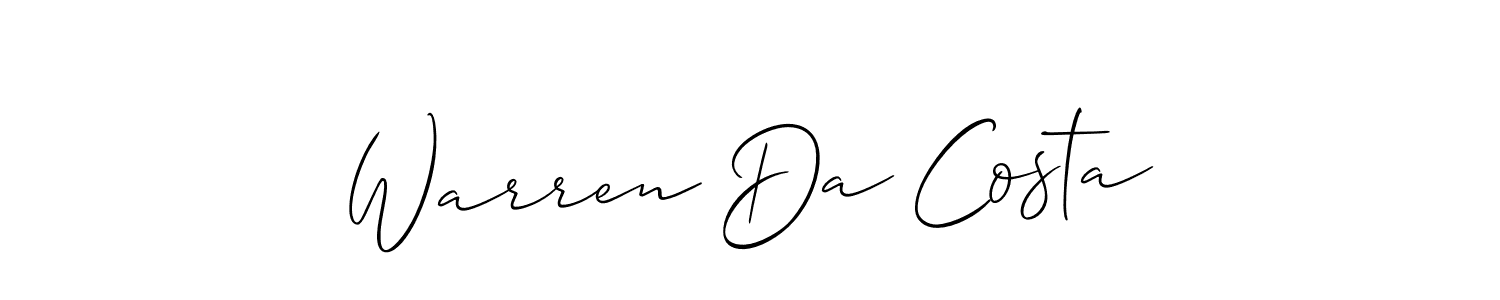 You can use this online signature creator to create a handwritten signature for the name Warren Da Costa. This is the best online autograph maker. Warren Da Costa signature style 2 images and pictures png