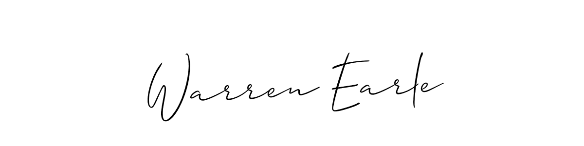 Also You can easily find your signature by using the search form. We will create Warren Earle name handwritten signature images for you free of cost using Allison_Script sign style. Warren Earle signature style 2 images and pictures png