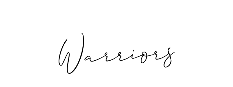 Make a beautiful signature design for name Warriors. Use this online signature maker to create a handwritten signature for free. Warriors signature style 2 images and pictures png