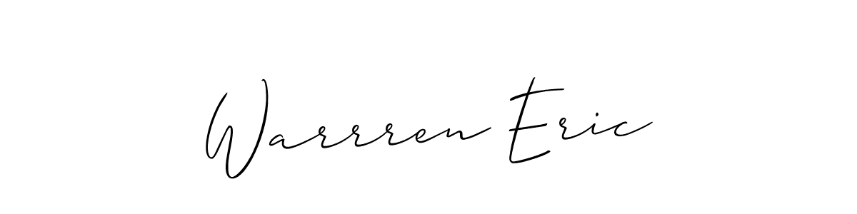 Once you've used our free online signature maker to create your best signature Allison_Script style, it's time to enjoy all of the benefits that Warrren Eric name signing documents. Warrren Eric signature style 2 images and pictures png