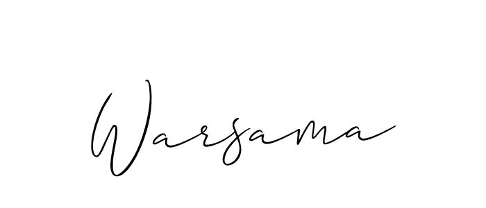 How to Draw Warsama signature style? Allison_Script is a latest design signature styles for name Warsama. Warsama signature style 2 images and pictures png