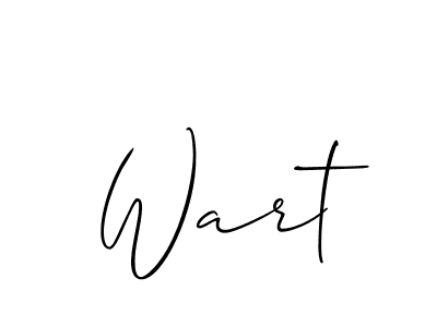How to make Wart name signature. Use Allison_Script style for creating short signs online. This is the latest handwritten sign. Wart signature style 2 images and pictures png