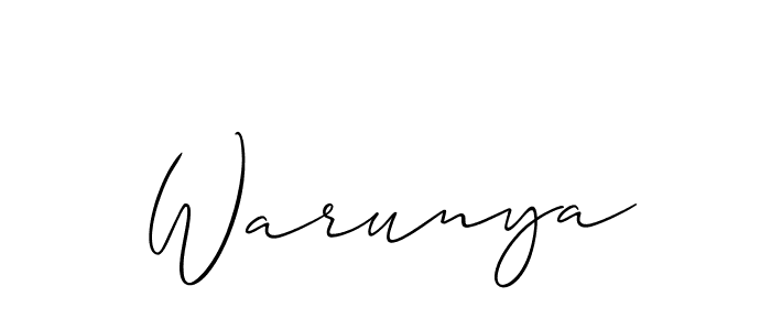 Also You can easily find your signature by using the search form. We will create Warunya name handwritten signature images for you free of cost using Allison_Script sign style. Warunya signature style 2 images and pictures png
