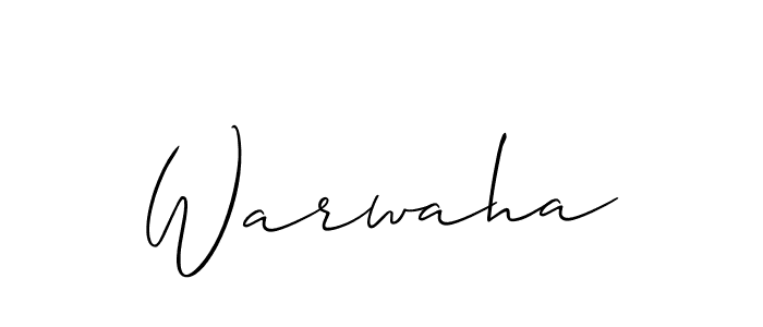 It looks lik you need a new signature style for name Warwaha. Design unique handwritten (Allison_Script) signature with our free signature maker in just a few clicks. Warwaha signature style 2 images and pictures png