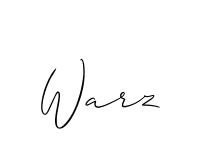 Also we have Warz name is the best signature style. Create professional handwritten signature collection using Allison_Script autograph style. Warz signature style 2 images and pictures png